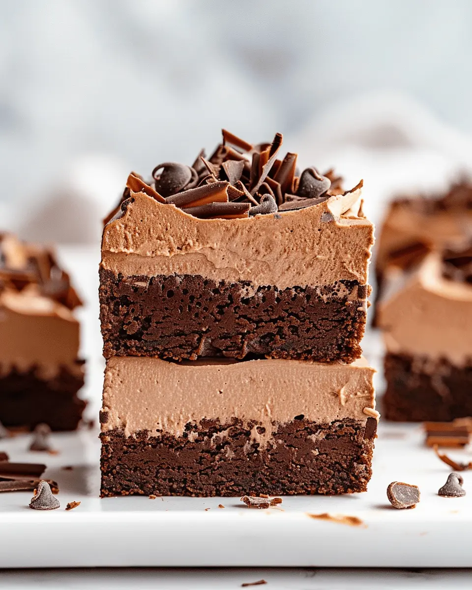 Chocolate Mousse Brownies: Indulgent Layers of Creamy Flavor