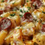 Cheesy Ranch Potatoes and Smoked Sausage