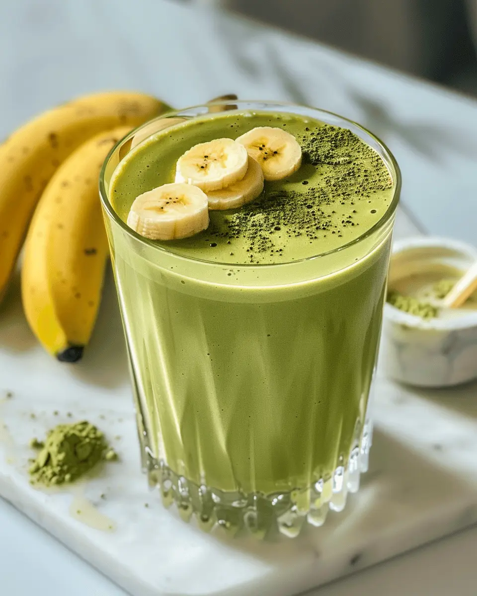 Banana Matcha Smoothie Recipe: The Best Energizing Boost