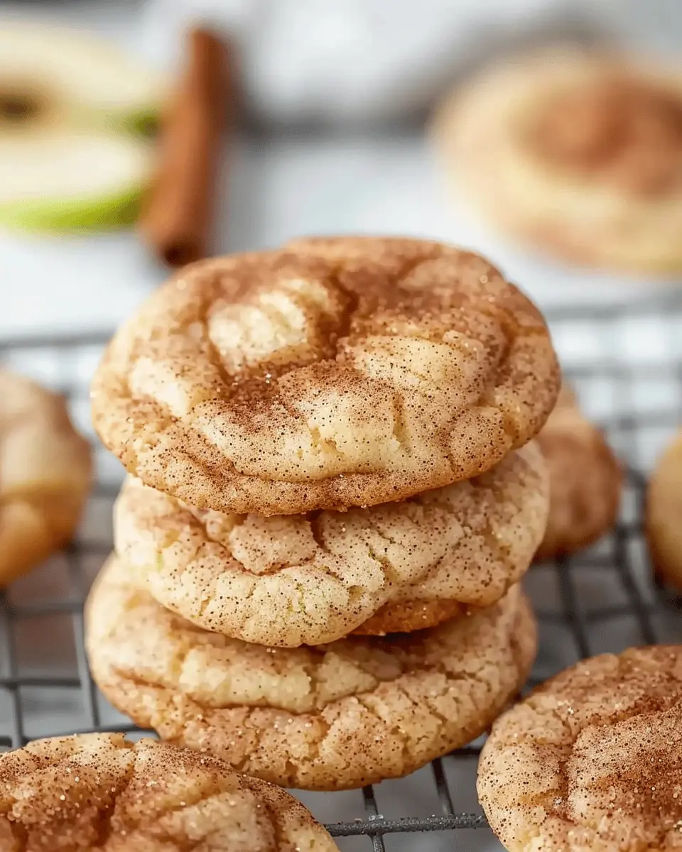 Spiced Apple Cinnamon Snickerdoodle Cookies: Indulgent Comfort Treats