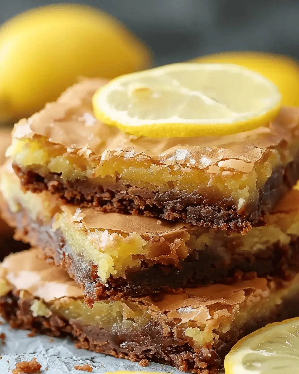 Lemon Brownies: The Best Zesty Treat for Your Sweet Cravings