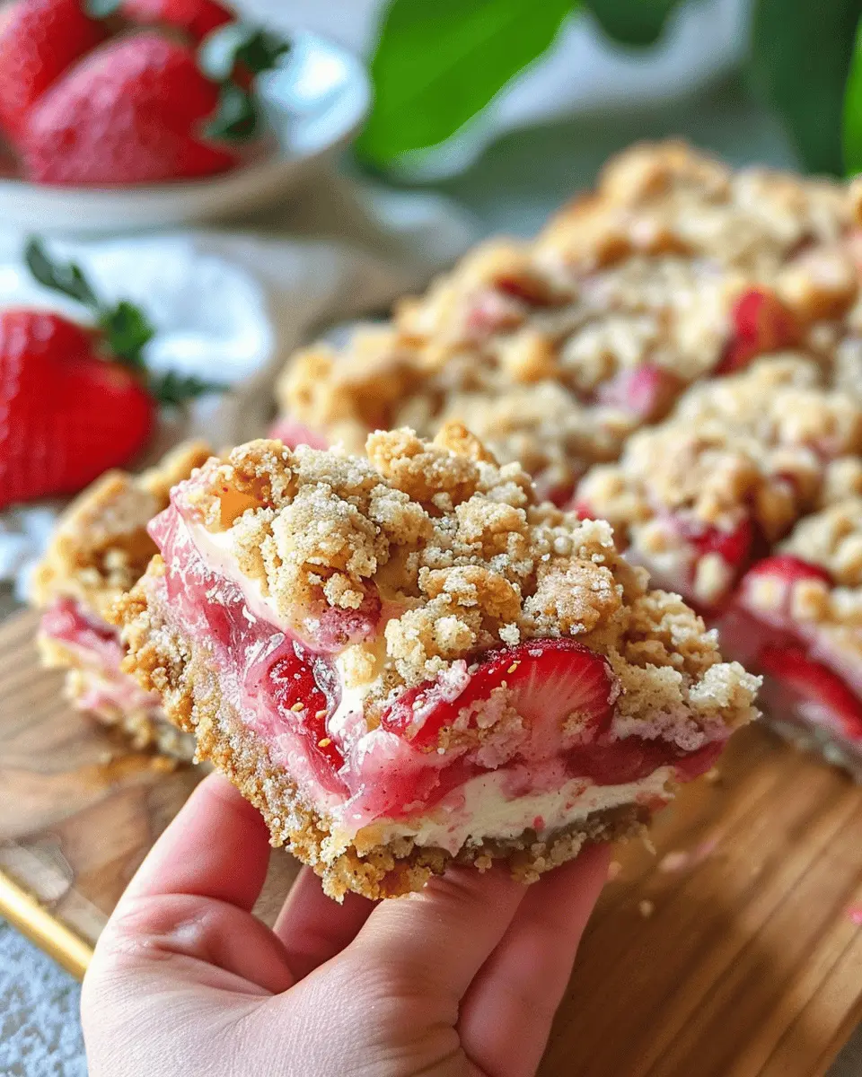 Strawberry Cheesecake Crumb Bars: Easy Recipe for a Delicious Treat