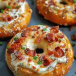 Zesty Bacon Cream Cheese Bagels