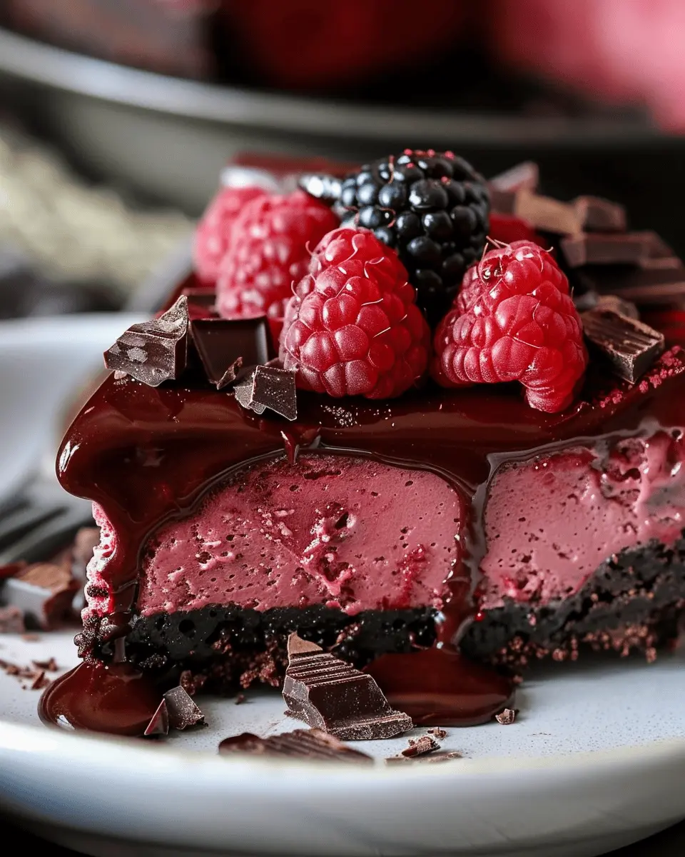 Dark Chocolate Raspberry Cheesecake Made Easy for Delightful Indulgence