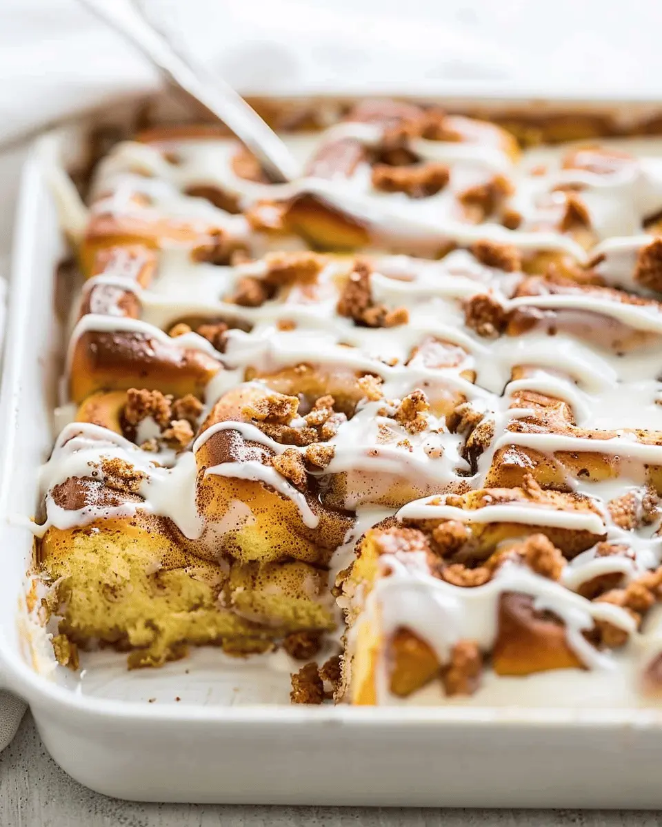 Pumpkin Cinnamon Roll Bake: The Best Easy Fall Treat for Everyone
