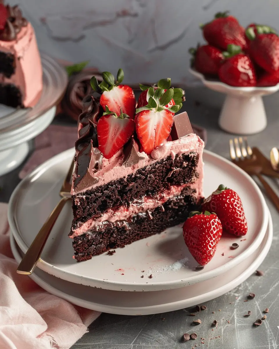 Strawberry Chocolate Cake: An Indulgent Homemade Delight