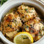 Slow Cooker Lemon Garlic Chicken