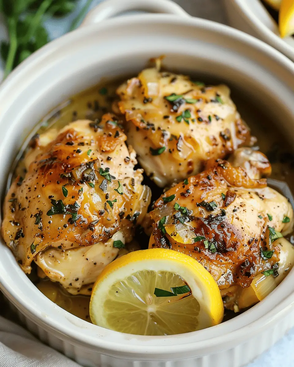 Slow Cooker Lemon Garlic Chicken: Easy Recipe for Busy Nights
