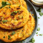 Masoor Dal Chilla | Savory Red Lentil Pancakes
