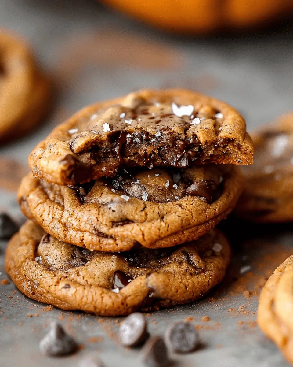 Thick Chewy Pumpkin Chocolate Chip Cookies You’ll Adore