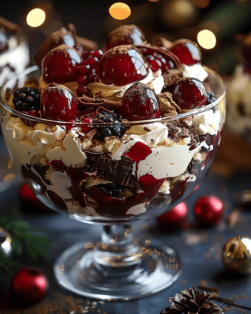 Black Forest Trifle: Indulgent Delight for Your Christmas Feast