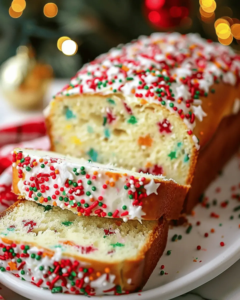 Christmas Sprinkle Buttermilk Bread: The Best Moist Holiday Treat