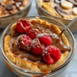 Baked Protein Pancake Bowls- great for meal prep and no banana needed!