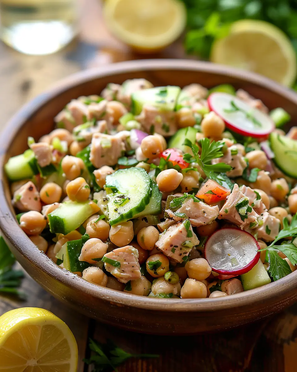 Healthy Tuna Garbanzo Bean Salad: Easy, Nutritious, and Delicious