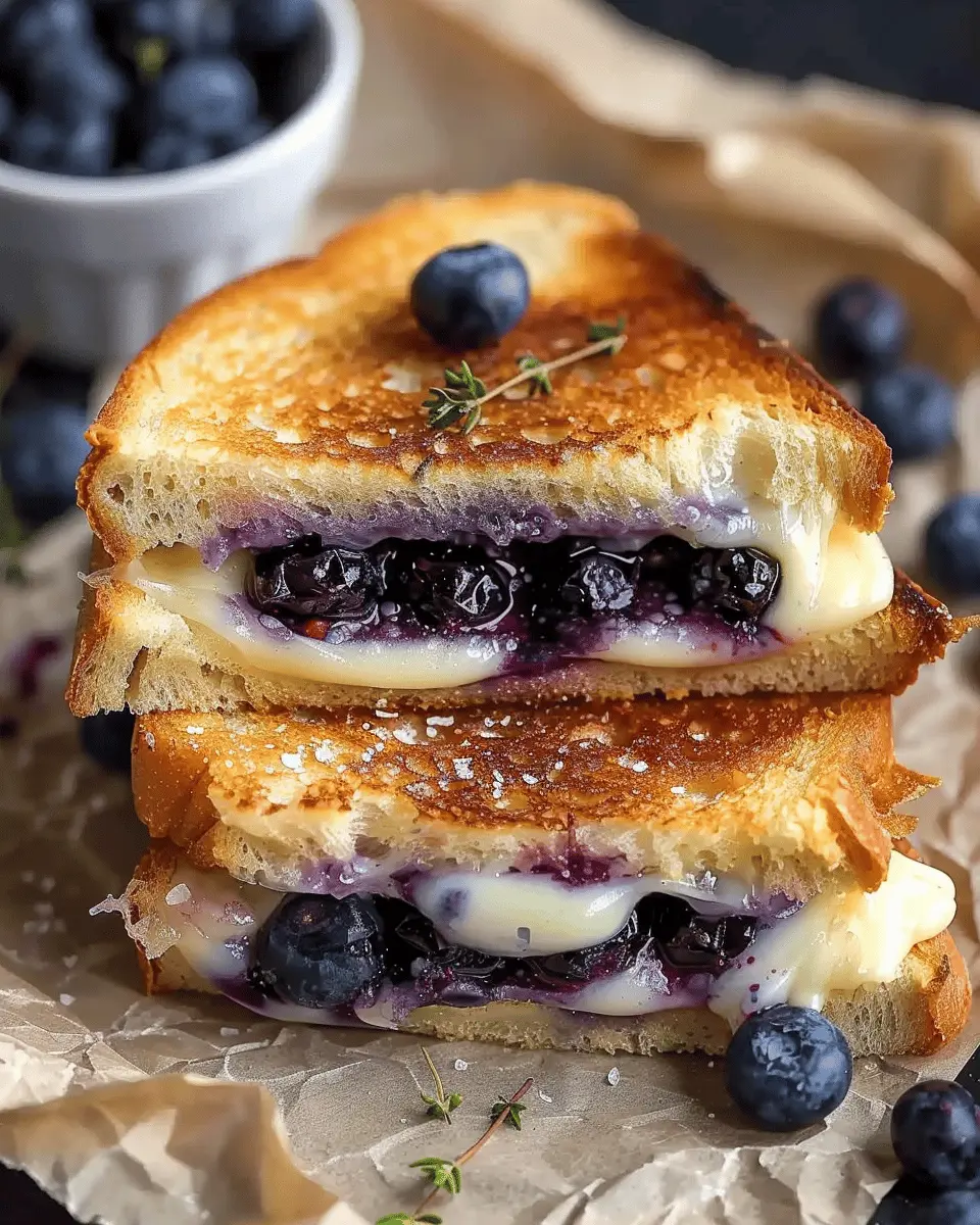 Crispy Blueberry Grilled Cheese: The Best Comfort Food Twist