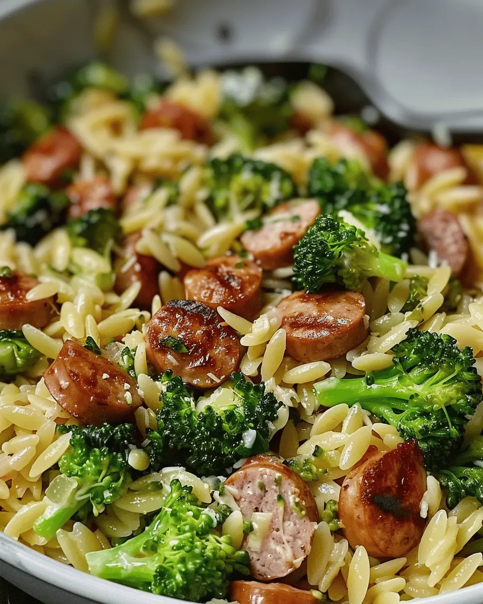 Chicken Sausage and Broccoli Orzo: An Easy Weeknight Delight