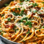Vegan Creamy Sun Dried Tomato Pasta Recipe