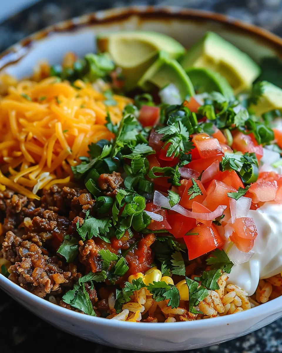 Taco Rice Bowl: Master the Flavor with Easy Turkey Bacon Twist