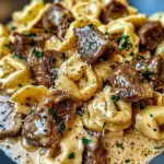 Cracked Garlic Steak Tortellini in Creamhouse Sauce Bliss