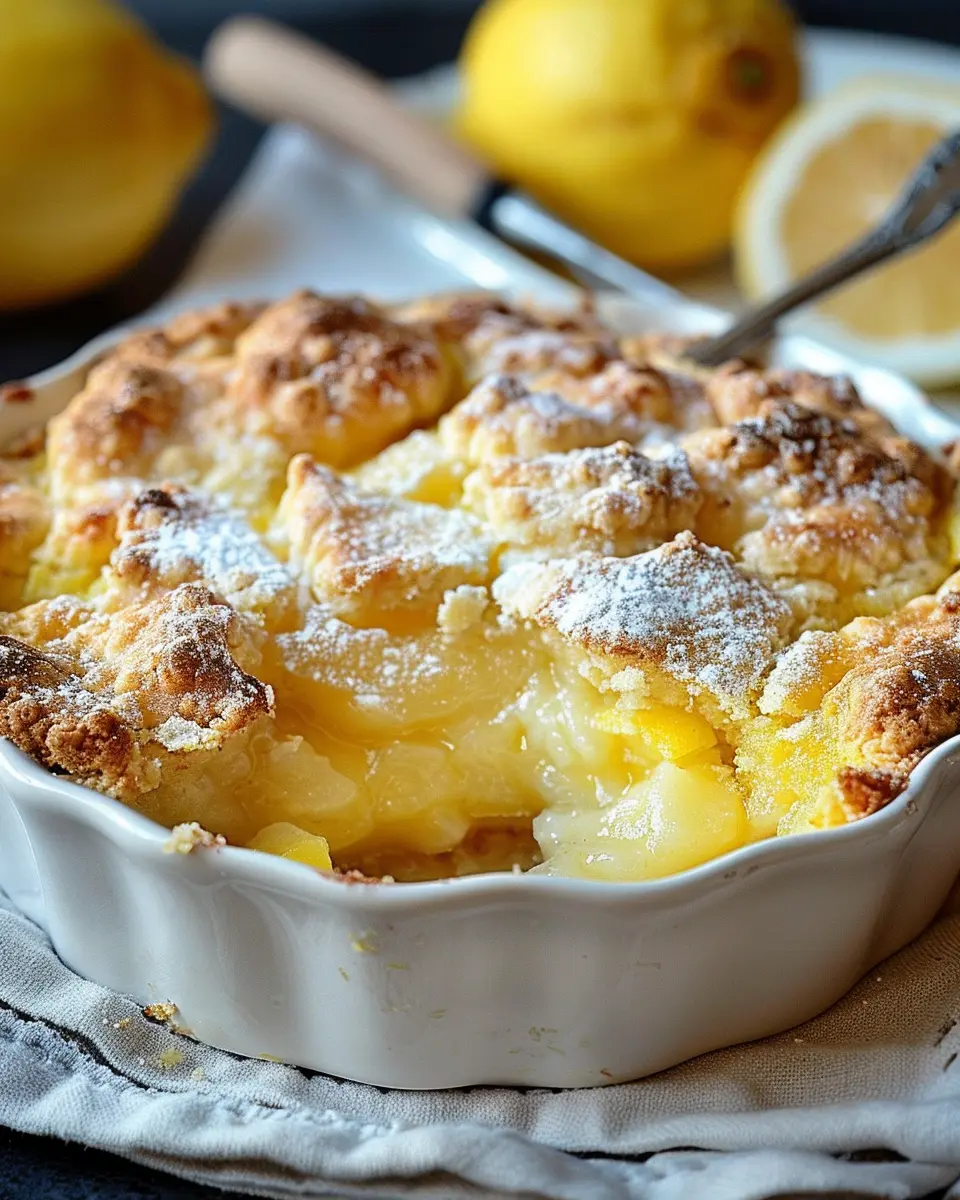 Magic Lemon Cobbler: A Refreshingly Sweet Dessert Delight