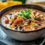 High Protein Creamy Taco Soup