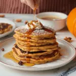 Fluffy Pumpkin Pancakes with Whipped Maple Cinnamon Butter
