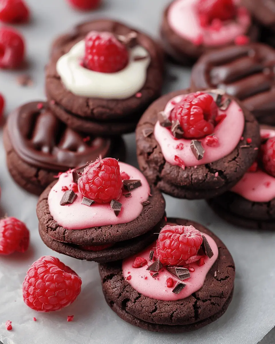 Valentine Ganache Cookies: Indulgent Chocolate-Raspberry Delights