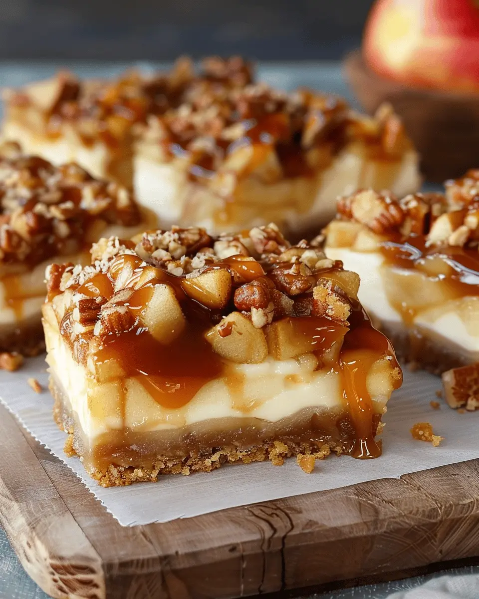 Caramel Apple Cheesecake Bars: The Best Indulgent Treat for Fall