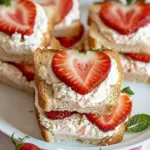 Strawberry Cream Cheese Tea Sandwiches