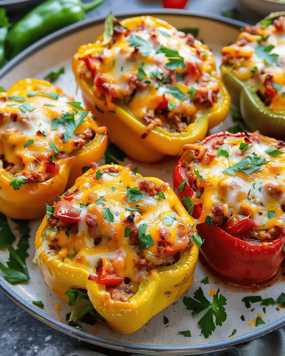 Easy Stuffed Bell Peppers: A Delicious Twist with Turkey Bacon