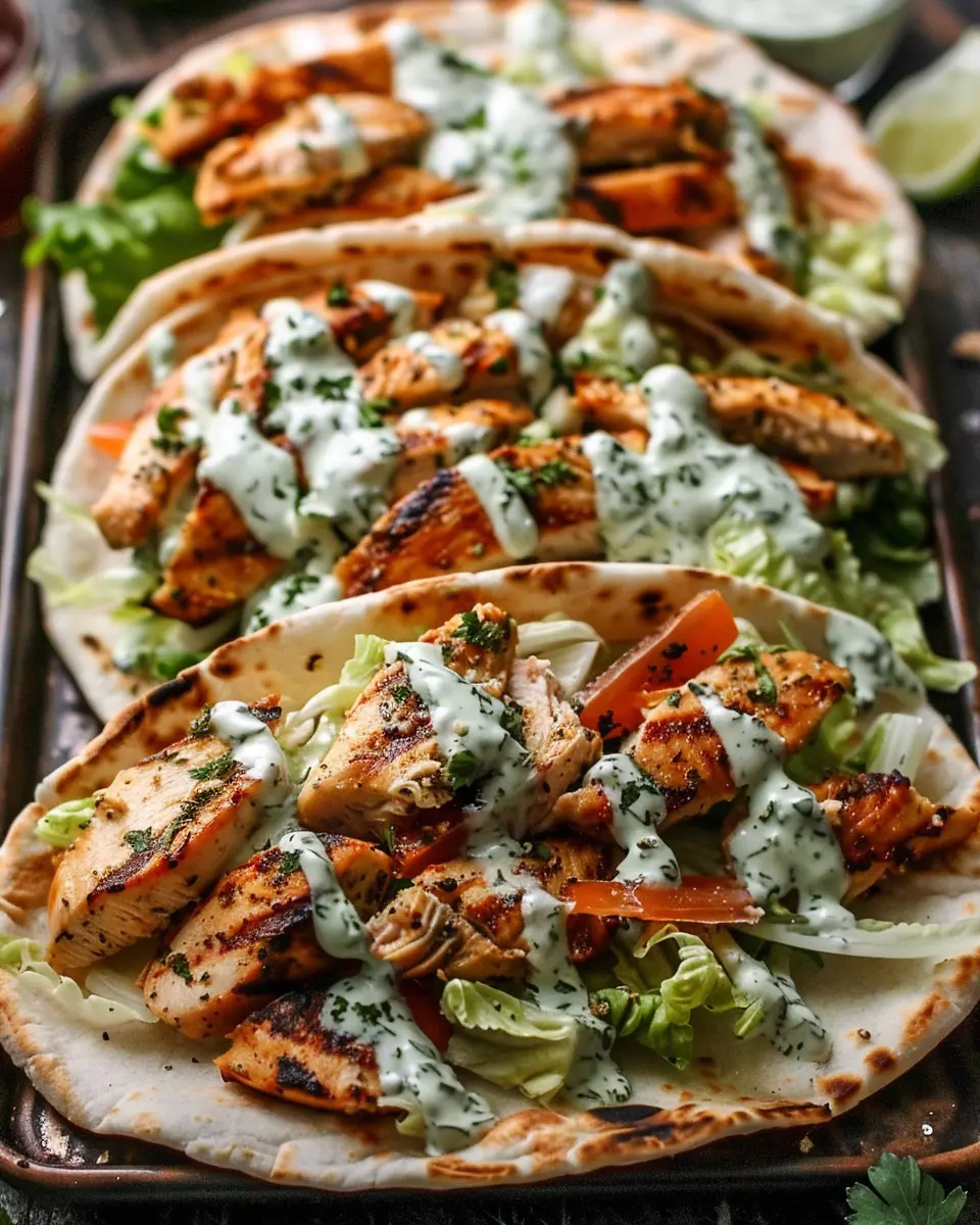Sheet Pan Chicken Pitas with Herby Ranch: Easy and Flavorful Delight