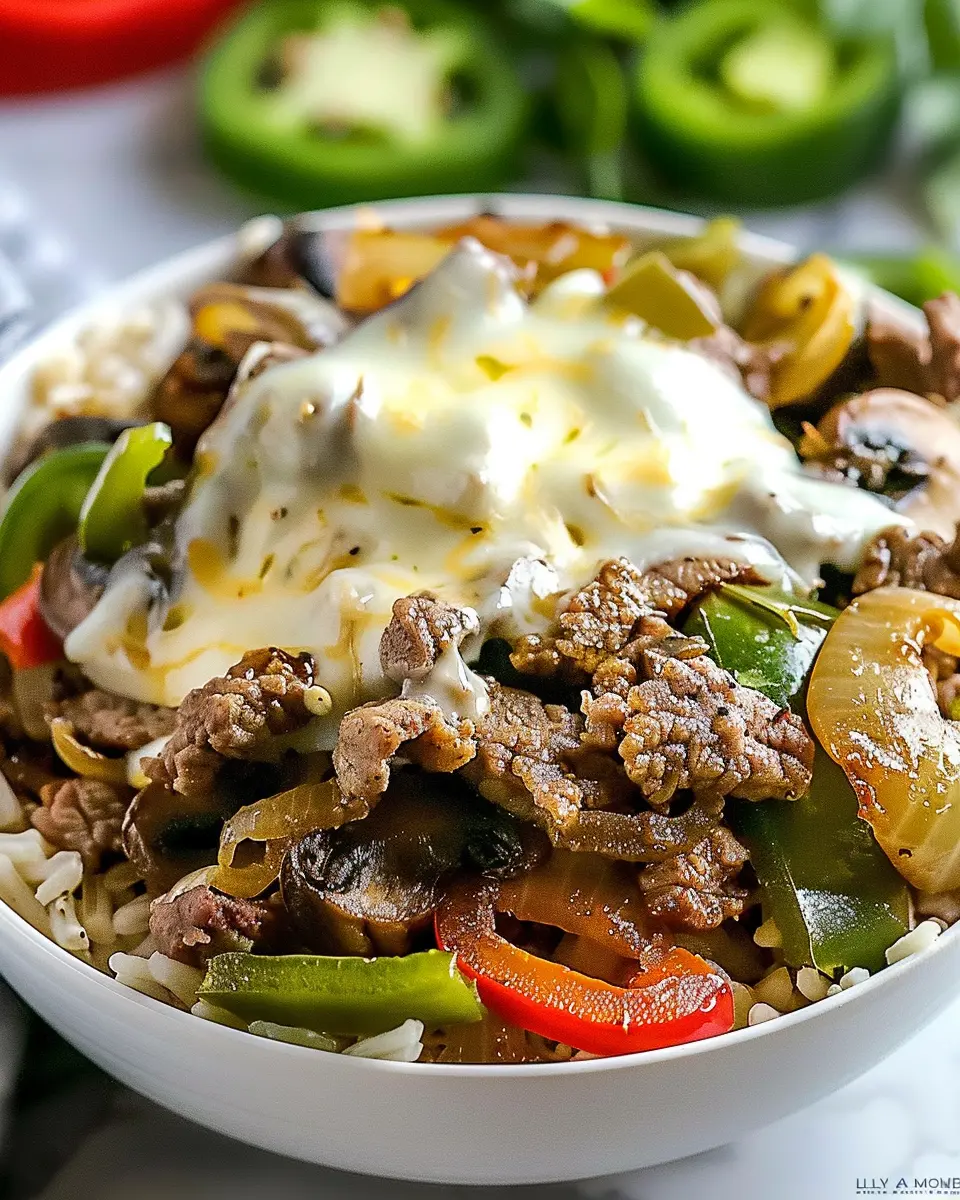 Philly Cheesesteak Bowls: Easy Low-Carb Dinner with Turkey Bacon