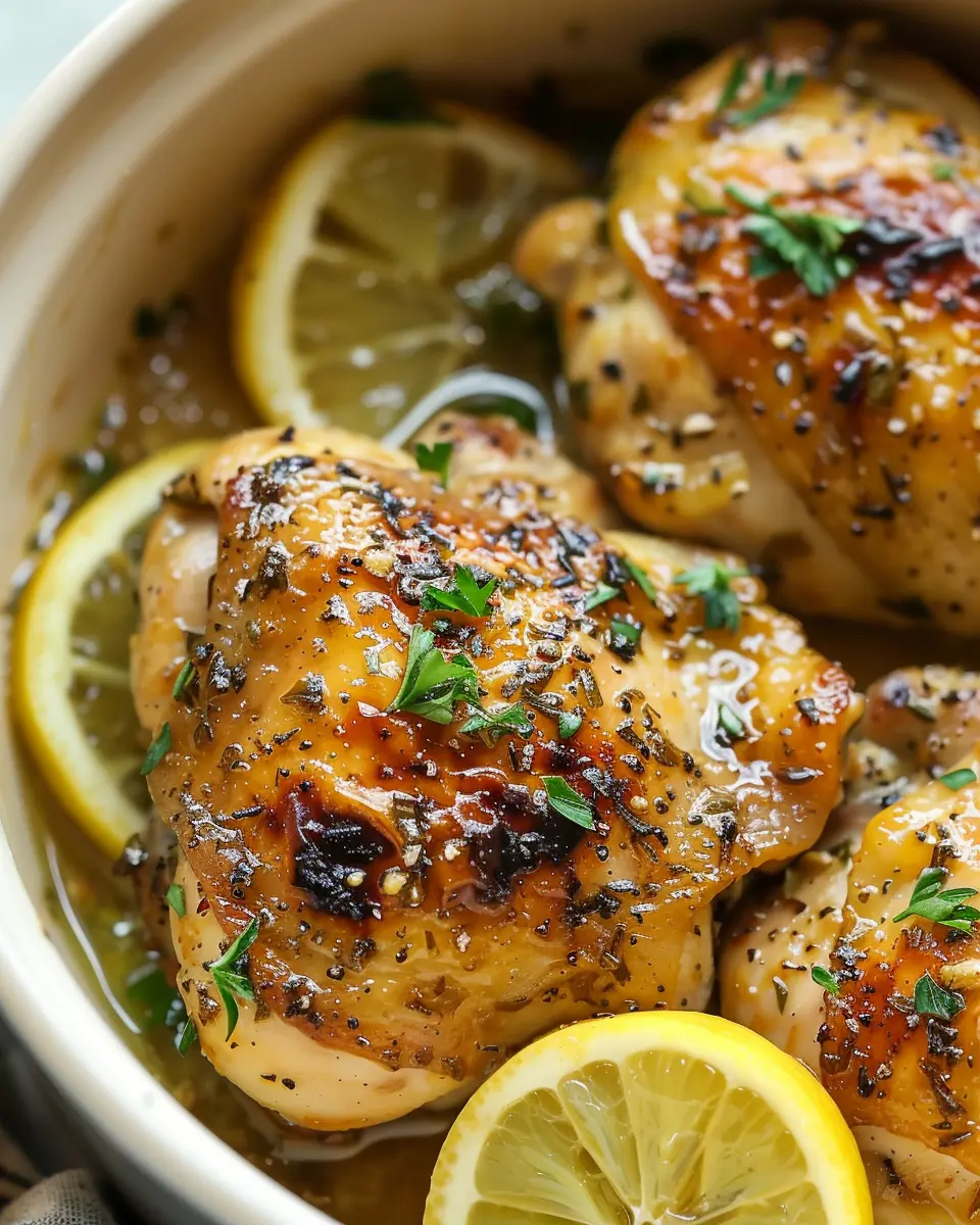 Slow Cooker Lemon Garlic Chicken: Easy and Flavorful Delight
