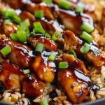 Honey BBQ Chicken Rice – The Best 1-Pan Family Dinner (50 Min)