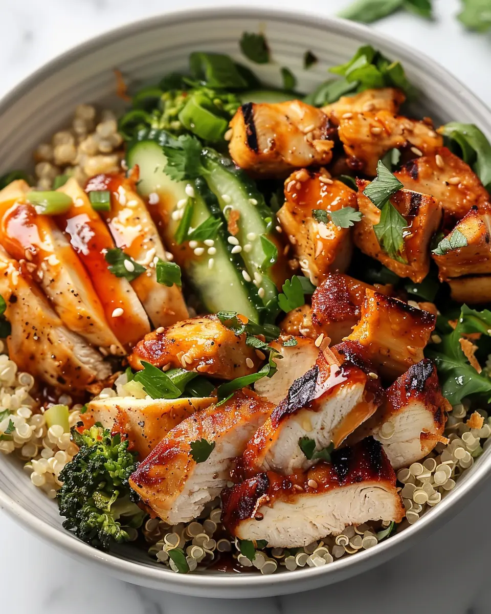 Hot Honey Chicken Quinoa Bowl: A Juicy Twist on Healthy Eating